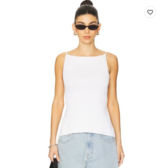 WEWOREWHAT High Neck Backless Tank Top Size XS in Gray Knit Ribbed - Picture 7 of 11